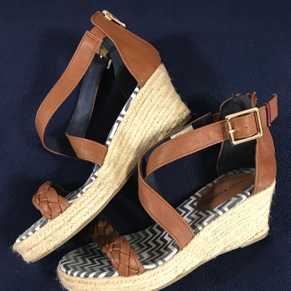 -SOLD- Tommy Hilfiger Anastasia Braided Wedge Espadrille